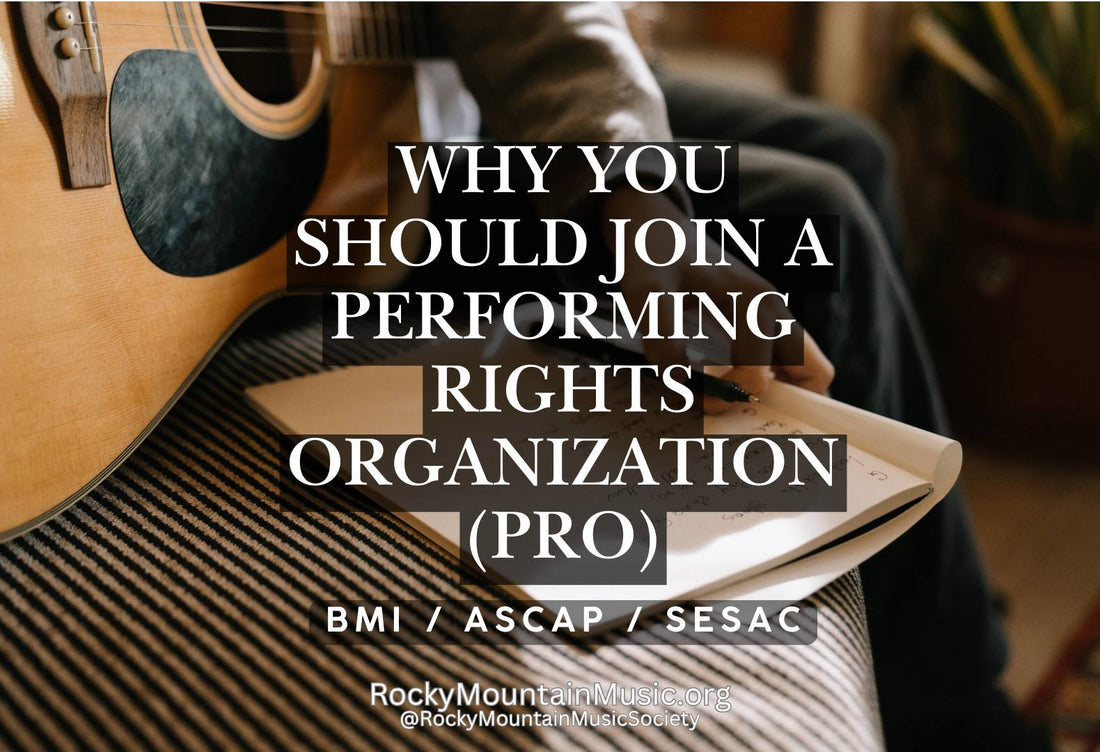 BMI, ASCAP, SESAC, Explained, Songwriting, Help, Article, Blog, Rocky Mountain, Music Society, Nonprofit, Charity, Education, Resource