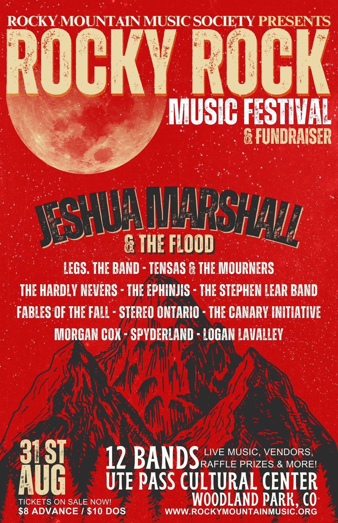 Rocky Rock Music Festival, 2024, Woodland Park, Colorado, Nonprofit, Charity, Fundraiser