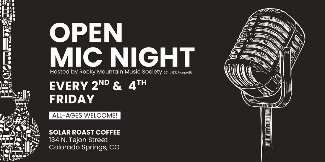 Open Mic, Colorado Springs, Colorado, Downtown, Open Mic Night, All Age, Music Nonprofit, Coffee Shop, Cafe, Live Music, Things To Do, Near Me